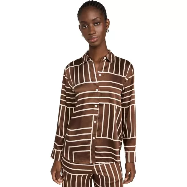 imageRails Womens Elias BlouseBrown Line Art