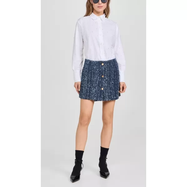 imageFRAME Womens Denim Boucle SkirtMagic