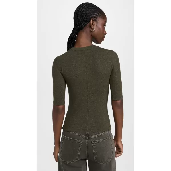 imageFRAME Womens Rib CrewneckRich Military Heather