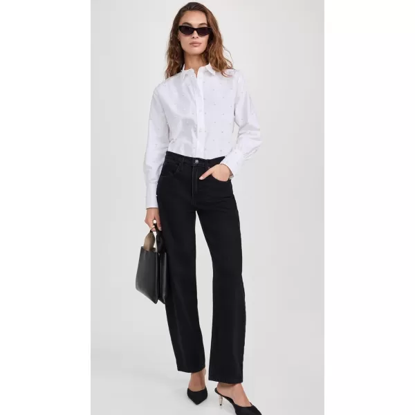 imageFRAME Womens The Oversized Pearl Pocket ShirtWhite