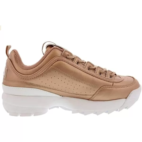 imageFila Womens Disruptor 2 Wedge SneakerMetallic Rose GoldWhite