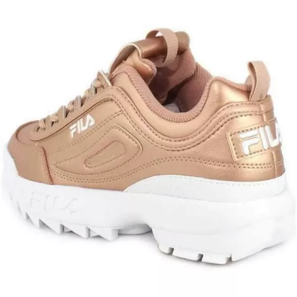 imageFila Womens Disruptor 2 Wedge SneakerMetallic Rose GoldWhite