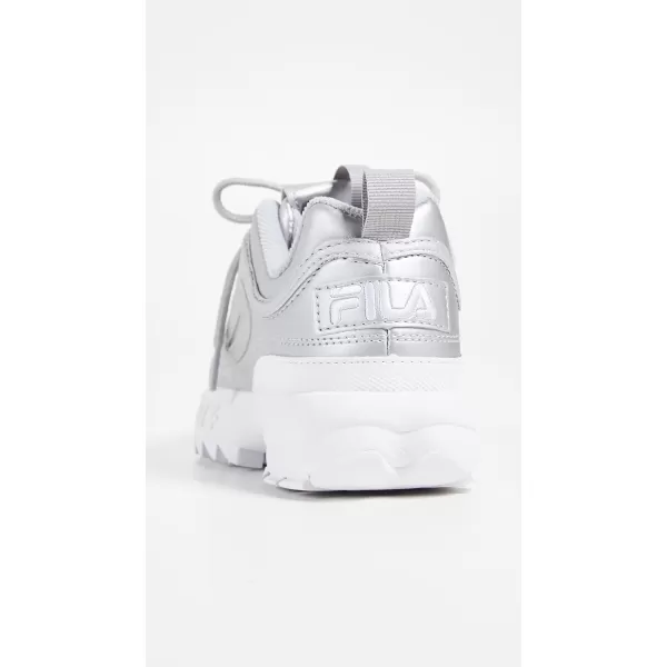 imageFila Womens Disruptor 2 Wedge SneakerMetallic SilverWhite