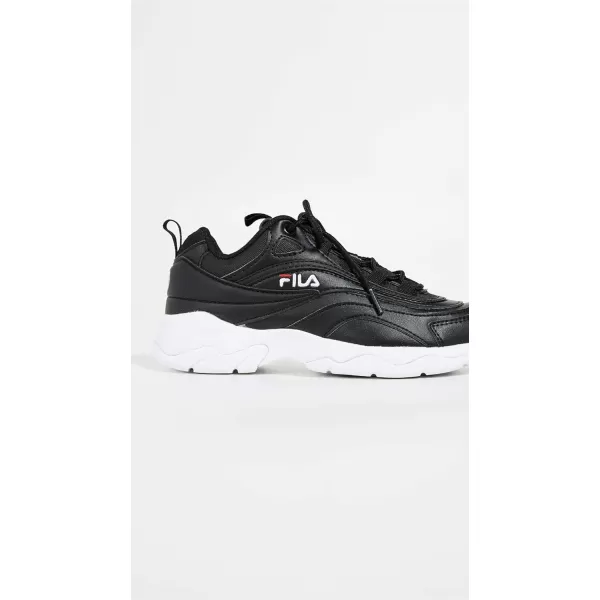 imageFila Womens Ray SneakerBlackRedWhite