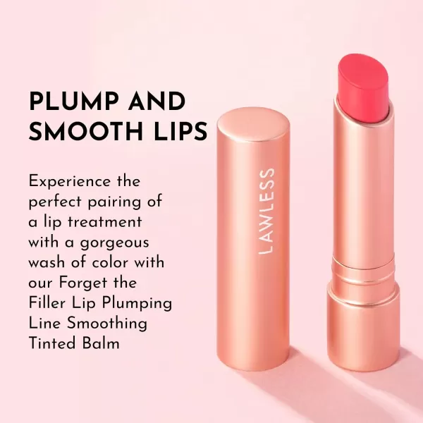 imageLAWLESS Forget the Filler Lip Plumping Line Smoothing Tinted Balm Pink Marshmallow 009 OunceJuicy Watermelon