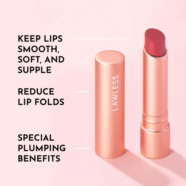 imageLAWLESS Forget the Filler Lip Plumping Line Smoothing Tinted Balm Pink Marshmallow 009 OunceLover