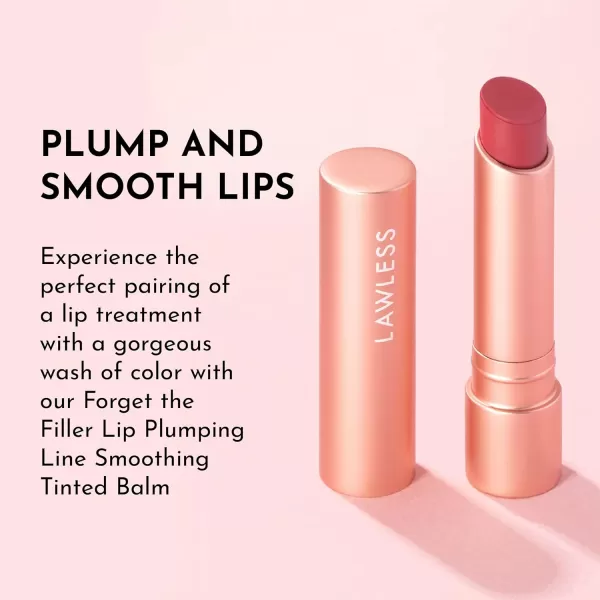 imageLAWLESS Forget the Filler Lip Plumping Line Smoothing Tinted Balm Pink Marshmallow 009 OunceLover