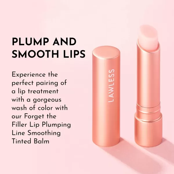 imageLAWLESS Forget the Filler Lip Plumping Line Smoothing Tinted Balm Pink Marshmallow 009 OuncePink Marshmallow