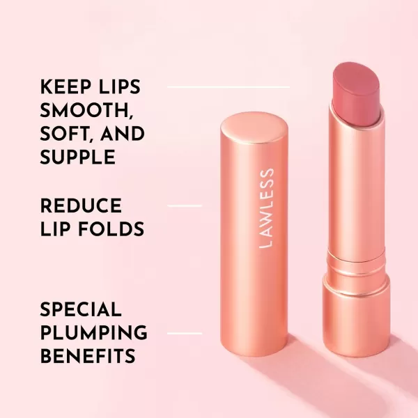 imageLAWLESS Forget the Filler Lip Plumping Line Smoothing Tinted Balm Pink Marshmallow 009 OuncePosey