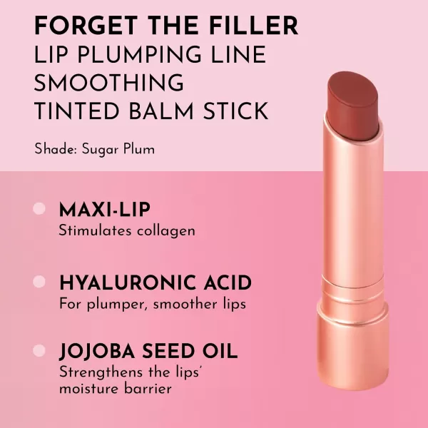 imageLAWLESS Forget the Filler Lip Plumping Line Smoothing Tinted Balm Pink Marshmallow 009 OunceSugarplum