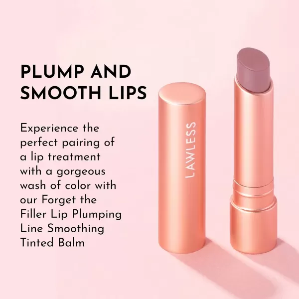 imageLAWLESS Forget the Filler Lip Plumping Line Smoothing Tinted Balm Pink Marshmallow 009 OunceWhisper