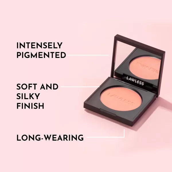 imageLAWLESS Make Me Blush TalcFree Velvet Blush  Sakura  Premium Blush with Natural Ingredients to Moisturize and Nourish Skin While Imparting a Soft Silky Finish  018 ozAngel Suede