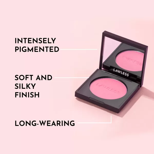 imageLAWLESS Make Me Blush TalcFree Velvet Blush  Sakura  Premium Blush with Natural Ingredients to Moisturize and Nourish Skin While Imparting a Soft Silky Finish  018 ozDaisy Pink