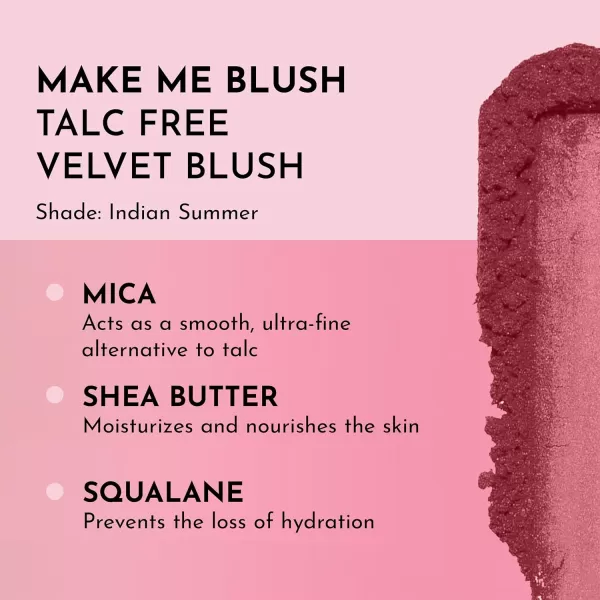 imageLAWLESS Make Me Blush TalcFree Velvet Blush  Sakura  Premium Blush with Natural Ingredients to Moisturize and Nourish Skin While Imparting a Soft Silky Finish  018 ozIndian Summer