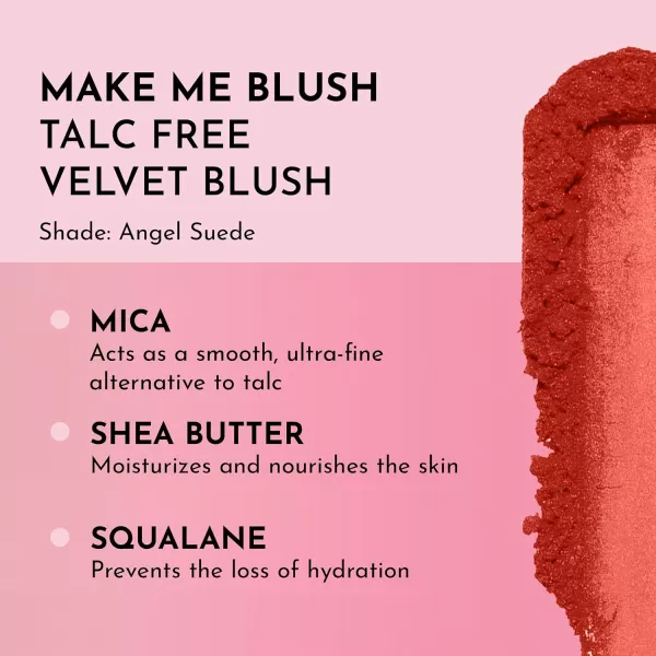 imageLAWLESS Make Me Blush TalcFree Velvet Blush  Sakura  Premium Blush with Natural Ingredients to Moisturize and Nourish Skin While Imparting a Soft Silky Finish  018 ozAngel Suede