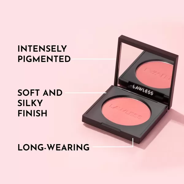 imageLAWLESS Make Me Blush TalcFree Velvet Blush  Sakura  Premium Blush with Natural Ingredients to Moisturize and Nourish Skin While Imparting a Soft Silky Finish  018 ozDessert Rose