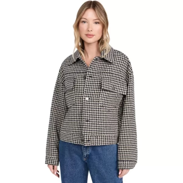 imageFRAME Womens The Tweed Boxy JacketHoundstooth