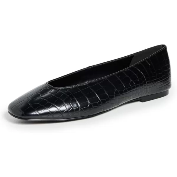 imageGood American Womens Croc Ballet FlatsBlack