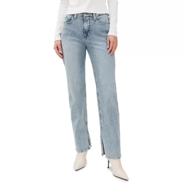 imageGood American Womens Good Icon Inseam Slit JeansIndigo750