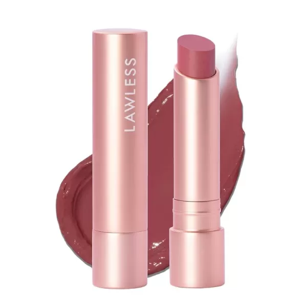 imageLAWLESS Forget the Filler Lip Plumping Line Smoothing Tinted Balm Pink Marshmallow 009 OuncePosey