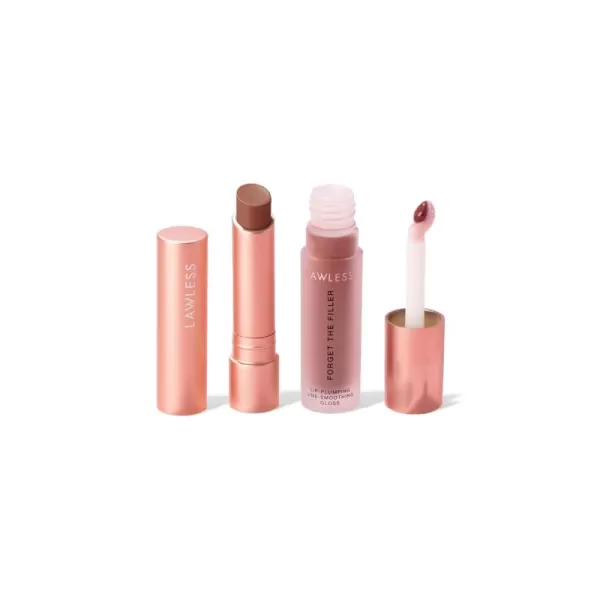 imageLawless Womens Lip Twin Bundle Nudie Pink 2 CountMaple Sugar