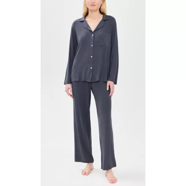 imageEberjey Gisele Rib Long PJ SetGraphite