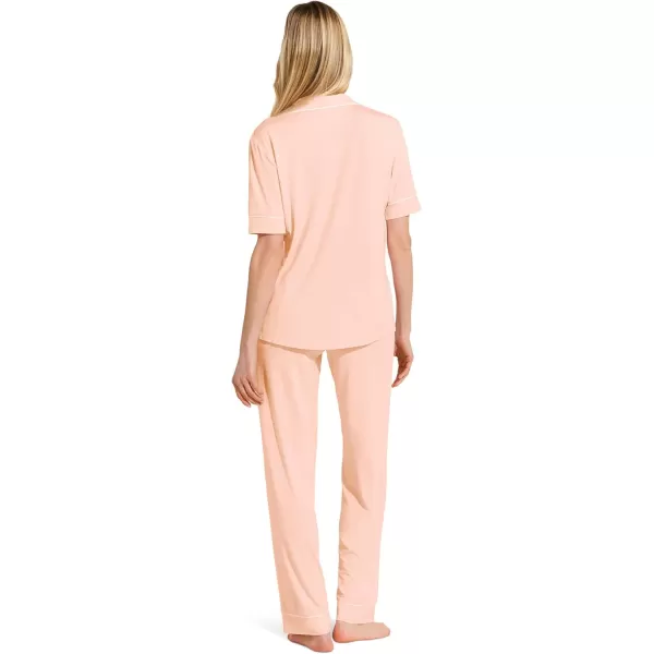 imageEberjey Gisele Short Sleeve Pant PJ SetPetal Pink