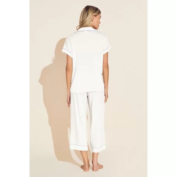 imageEberjey Gisele Short Sleeve Pant PJ SetWhite