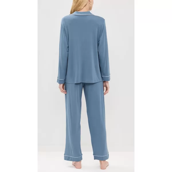 imageEberjey Womens Gisele Long PJ SetSapphireIvory