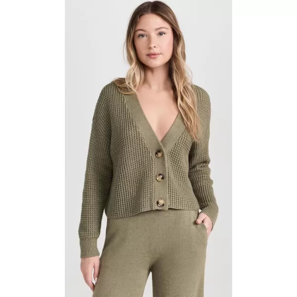 imageEberjey Womens The Cropped CardiganMoss