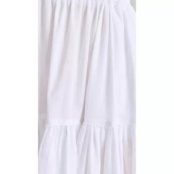 imageEnza Costa Womens Cool Cotton Tiered SkirtWhite