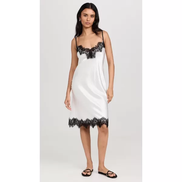 imageEnza Costa Womens Hammered Satin Slip DressOffwhite