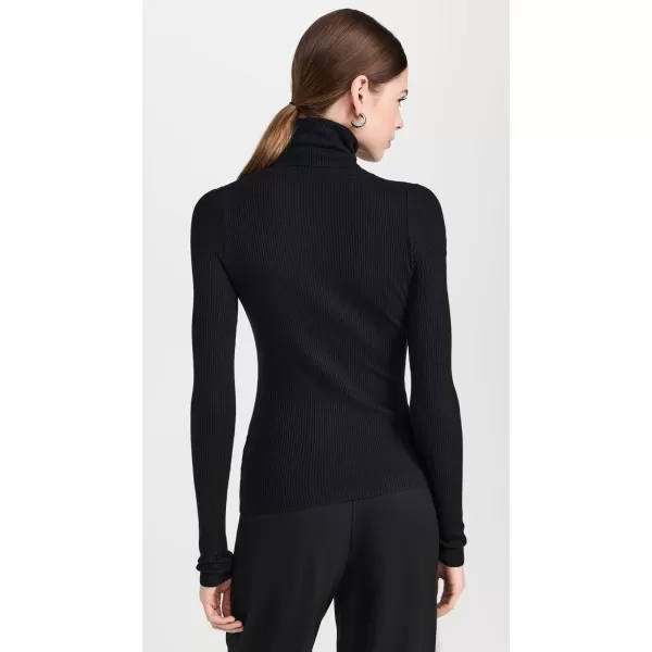 imageEnza Costa Womens Silk Sweater Layering TurtleneckBlack