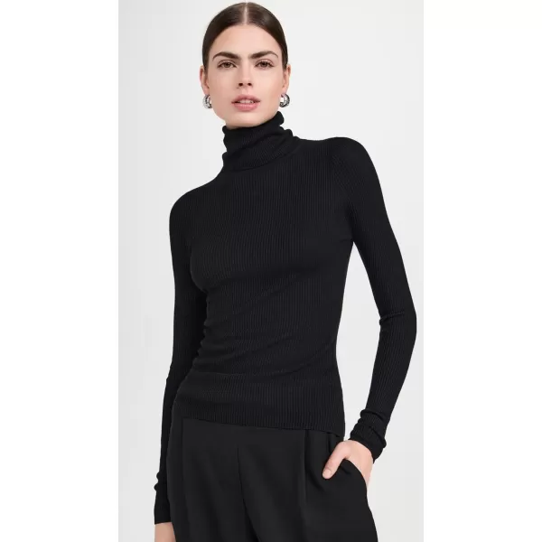 imageEnza Costa Womens Silk Sweater Layering TurtleneckBlack