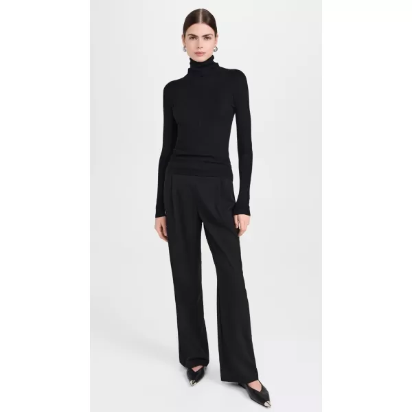 imageEnza Costa Womens Silk Sweater Layering TurtleneckBlack