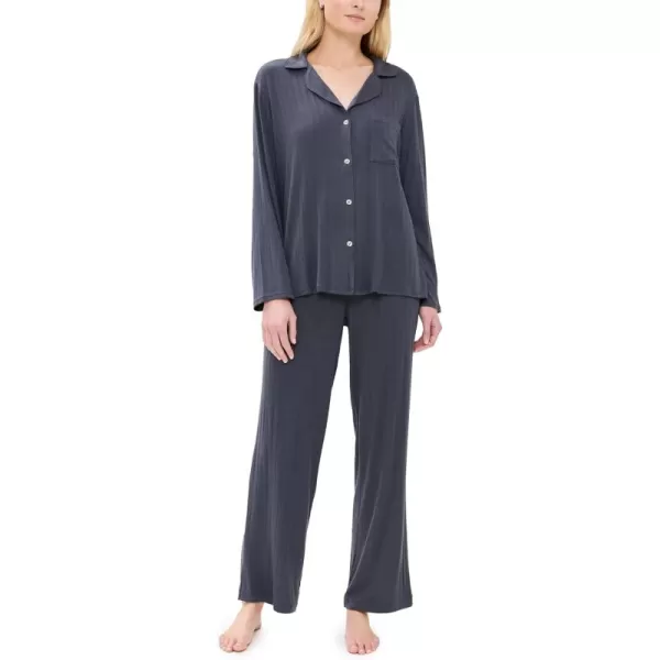 imageEberjey Gisele Rib Long PJ SetGraphite