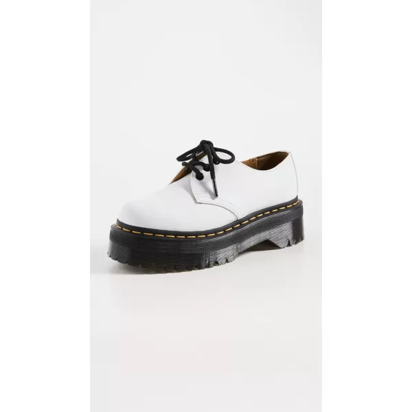 imageDr Martens Womens 1461 Quad Ii PlatformWhite Polished Smooth