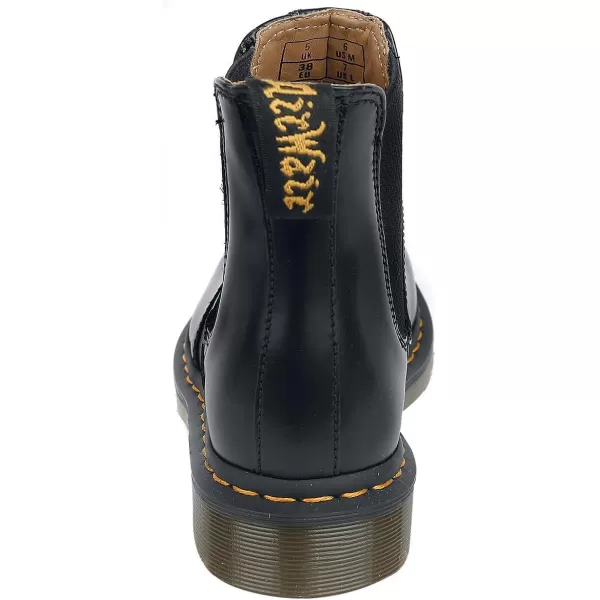 imageDr Martens Womens Katya 5 Eye Fold Down BootBlack Smooth 2