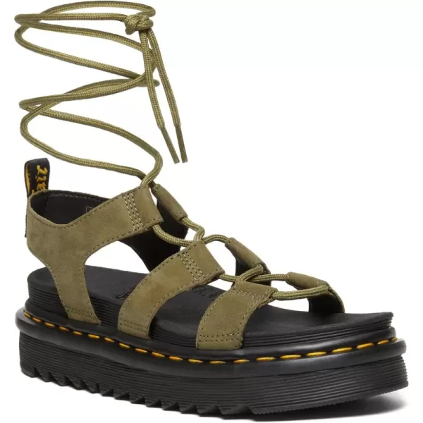 imageDr Martens Womens Nartilla Nubuck SandalMuted Olive