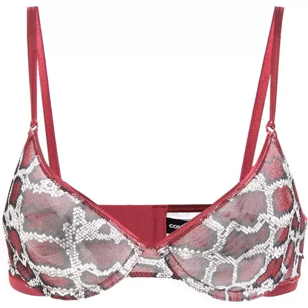 imageCosabella Womens Soire Confidence Molded BraSnakeDeep Ruby