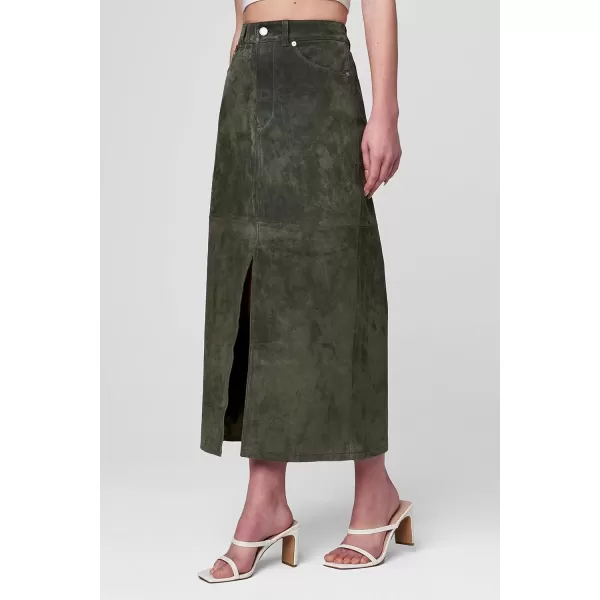 imageBLANKNYC Womens Real Suede Midi SkirtHunter