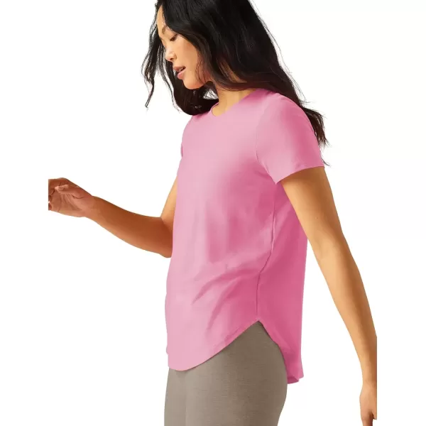 imageBeyond Yoga Womens On The Down Low TeePink Bloom Heather