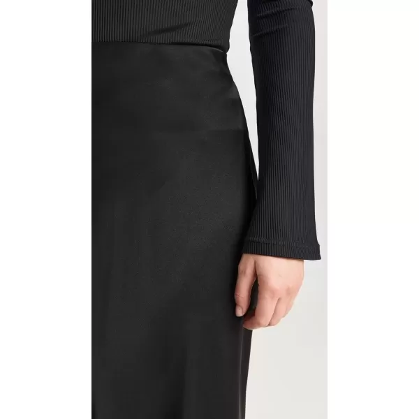 imageANINE BING Womens Bar Silk Maxi SkirtBlack