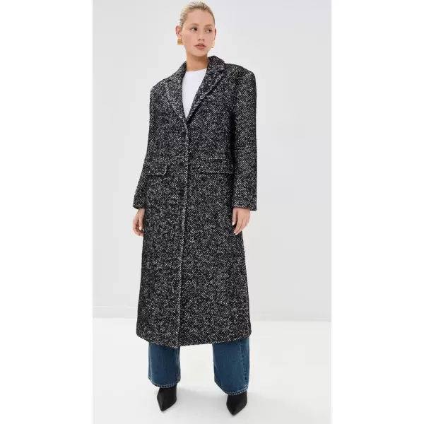 imageANINE BING Womens Quinn CoatBlackWhite