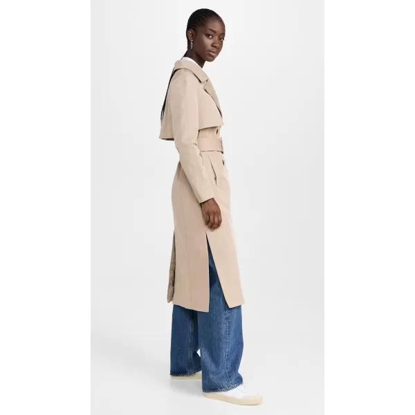 imageAvec Les Filles Womens Belted Trench CoastKhaki