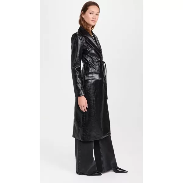 imageAvec Les Filles Womens Belted TrenchBlack