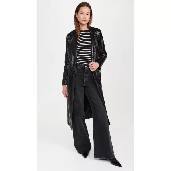 imageAvec Les Filles Womens Belted TrenchBlack