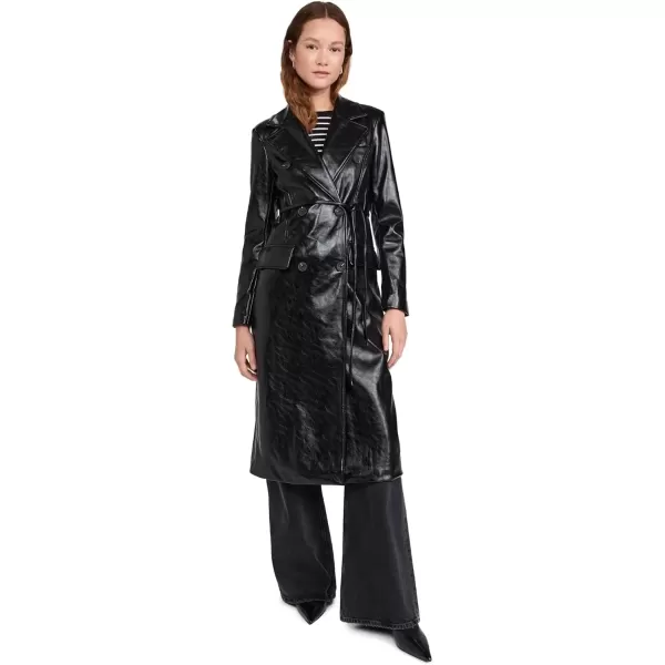 imageAvec Les Filles Womens Belted TrenchBlack