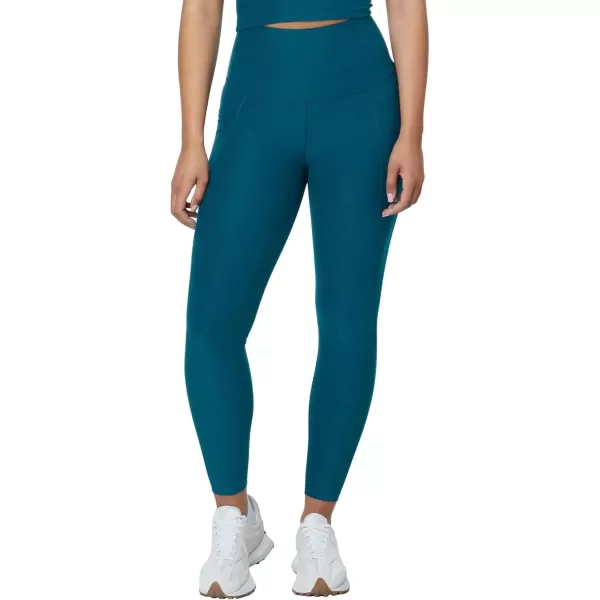 imageBeyond Yoga Womens Spacedye Out of Pocket HighWaisted Midi LeggingMajestic Blue Heather