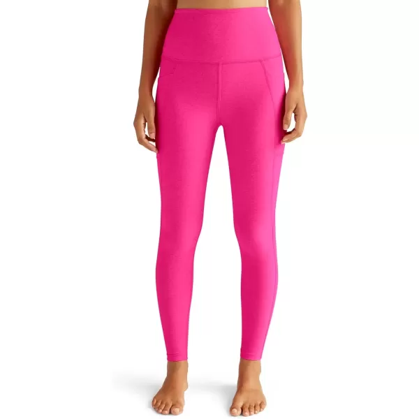 imageBeyond Yoga Womens Spacedye Out of Pocket HighWaisted Midi LeggingPink Punch Heather